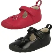 Clarks Girls T-Bar Shoes - Ida Sparkle