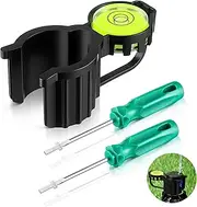 Gulfmew Sprinkler Head Tool Compatible with Rain Bird, 2 Pcs Sprinkler Spray Head Rotor Adjustment Tools and Hold Up Tool with Bubble Level, Rotor Sprinkler Tools for Lawn Irrigation System Repair