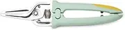 Stainless Steel, Labor Saving, Slip Proof Multifunctional Kitchen Scissors for Home Heavy Duty with Extended Straight Handle Grip, Sturdy Locking Clasp, Suitable for Ingredients (Light Green)