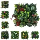 Flower Artificial Plant Wall Panel DIY Artificial Fern Grass Privacy Screen