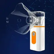 Handheld Nebulizer, Portable Atomizing Sprayer Electric Nebulizer Machine for Children (Orange)