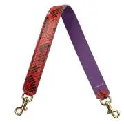Dolce & Gabbana Leather Shoulder Strap Bag Strap Red Purple Gold 12811