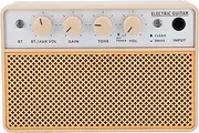 10W Electric Guitar Amplifier, Double Channels Portable Guitar Amp, 3000mAh Practice Guitar Amp with BT and AUX Input, Headphone Output, Clean and Drive Channels