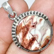 Natural Rosetta Picture Jasper 925 Sterling Silver Pendant Jewelry P-1058