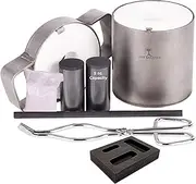 USA Cast Master PRO Mini 5 Ounce Propane Jewelry Kiln with Crucible and Tongs Borax Smelting Gold Silver Copper Scrap Metal Recycle 5oz Ounce Capacity