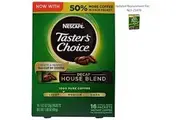 Nescafe Taster's Choice Instant Coffee - Decaf House Blend 16 Single Serve Packets