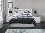Avondale Bed Frame with Gas Lift Base - Double / White