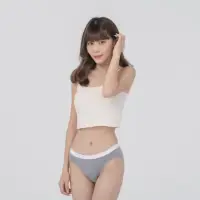 在飛比找momo購物網優惠-【夥伴生活】女天絲低腰三角內褲－極簡灰(台灣製造 air+ 
