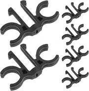 6pcs Trekking Pole Clips Shape Connector for Hiking Camping and Outdoor Activities Quick Attachment Supportive Design Compatible with Trekking Gear