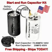 New Hoshizaki Ice Machine Capacitor Kit, Start 72-86mfd, Run 20mfd, Ships TODAY!