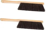 Yardenfun Dusters for Cleaning Fire Pit Tools for Outside Screen Cleaning Brush Long Handle Wooden Bench Brush