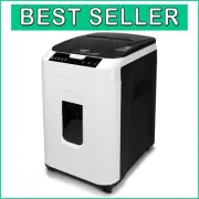 Commercial Grade Micro-Cut Paper Shredder - 200-Sheet Auto Feed P-5 Security