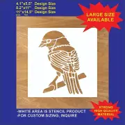 Finch Bird - Reusable, Flexible Plastic Stencil