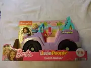 TALKING Barbie LITTLE PEOPLE BEACH CRUISER car/jeep/dune buggy FISHER-PRICE NEW!