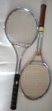 Vintage tennis racket set of 2 New Tempered Steel