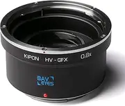 [KIPON] Focal Reducer 0.8 Optics Adapter for Using Hasselblad V Mount Lens on Fuji GFX Mount Medium Format Camera（BAVEYES HV-GFX 0.8）