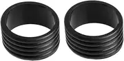 Tennis Racket Fix Rings Rubber Grip Bands Overgrips Protector for Squash Racket Black 2PCS Tennis Racquet Band Overgrips Grip Rings Protector Fix