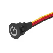 DC 5V Touch Dimmer Switch 13mm Diameter Snap-in Mount Black for LED Lights
