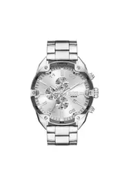 [Diesel] Diesel - Diesel Spiked Chronograph Stainless Steel Watch - Timeframes - Man - Silver UNI Silver