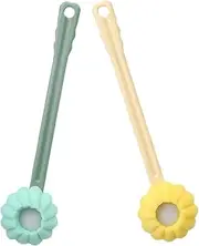 Pcs Long Handle Bath Brush Back Scrubber Massager Shower Brush Pp Sponge Easy Storage
