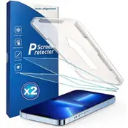 Easy-Install Tempered Glass Screen Protector for iPhone 12 / 12 Pro - 2PCS