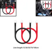 2Pcs Generic 5 AWG Battery Cables Battery Wires for Solar Car Marine