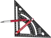 OSALADI Adjustable Carpenter Square Set 7in Aluminum Triangle Ruler Square Tool Carpenters for Woodworking Marking Gauge