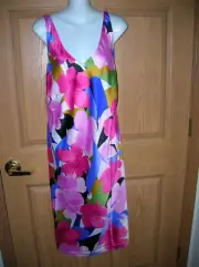 NATORI - "BONITA" PATTERN - SLEEVELESS GOWN - SIZE 1X - NWT!!
