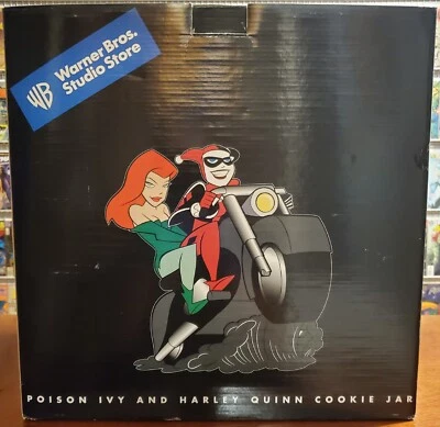 Harley Quinn & Poison Ivy Cookie Jar Warner Bros Batman Joker 1999 NRFB MINT