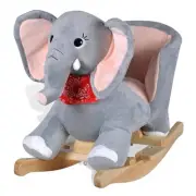 Rocking Animal Elephant Kids Toy Plush Ride On Fun Indoor Outdoor Play 80072