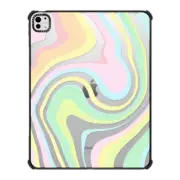 iPad Pro 13-inch (M4) iPad Impact Case unicorn rainbow swirls