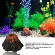 Aquarium Volcano Air Bubble Pump Fish Tank Decor Ornament Water Stone Bubbler