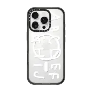 iPhone 16 Pro Impact Case MagSafe Compatible INAP ALPHABET WHITE
