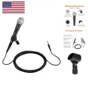 Microphone for Singing, Speaking, Wired, Dynamic, XLR, Cardioid, Black/Silver
