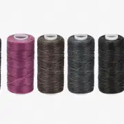 DarkStitch Waxed Leather Thread Set - 55 Yards, 150D/0.8mm Polyester, 4pcs for H