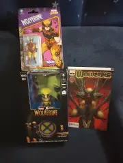 WOLVERINE Marvel Legends Retro Action Figure + RC Helicopter + Variant Comic NM