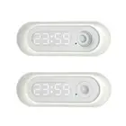 Motion Sensor Wall Clock Night Light Decorative Dormitory School Office