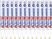 Dymark 12014011 Artline 400XF Permanent Marker, White (Box of 12)