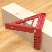 ENJOYWOOD 5 inch 3D Multi-Angle Measuring Ruler Square Ruler 22.5-90 Degree Protractor Protractor Hole Positioning Inch/