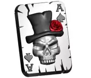 ACE OF SPADES PLAYING CARD MOLD, Chocolate Skull Fondant Mold Plastic Soap Mold