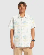 Mens Palm Spritz Short Sleeve Shirt