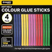 Handy Hardware [4PK] Color Glue Sticks, For High, Low & Dual Glue Guns