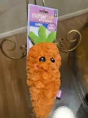 Multipet 10” Carrot Clinker & Squeaker Dog Toy.