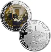 US Military Challenge Coin Presidential 1776 Declaration of Independence Commemorative Coin