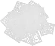 Anneome 24Sheets Painting Alphabet Stencils: Letter and Number Stencils Reusable Plastic Alphabet Spray Paint Graffiti Letter Templates - for DIY Art Projects Scrapbooking