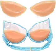 [Wedhapy] Bra Inserts Push Up, 2 Pairs Soft Silicone Chicken Fillet Bra Inserts, Breathable Breast Enhancers for Girls Bikini Swimsuit Dresses