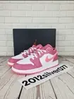 Size 6.5Y Nike Air Jordan 1 Low GS 'Desert Berry' Coral Chalk 553560-616 NEW