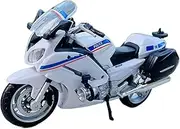 YAMAHA FJR 1300A 1:18 Police Motorcycle Series Original Factory Approved Simulation Alloy Motorcycle Model Toy Car