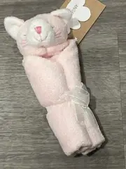 Angel Dear KITTY CAT Security Blanket Pink Kitten Plush Baby Soft Lovey New