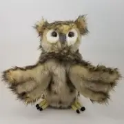 Owl Full Body Hand Puppet doll by Hansa Real Looking Plush Animal Learning Toy
